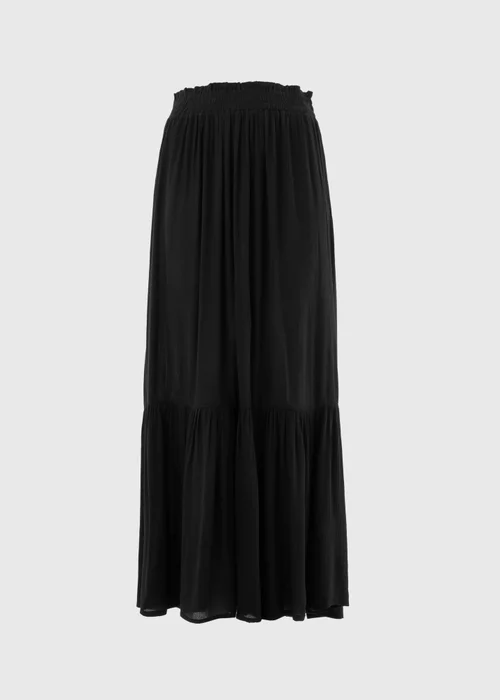 Petite Black Cheesecloth Maxi Skirt - 6 Image 3