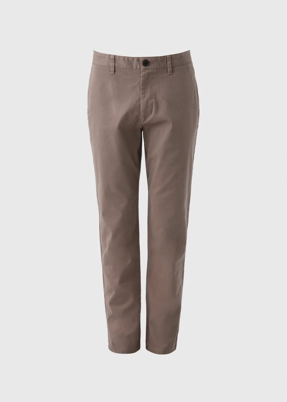 Brown Straight Fit Chinos - 30 Waist Regular Image 4