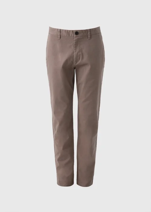 Brown Straight Fit Chinos - 30 Waist Regular Image 4