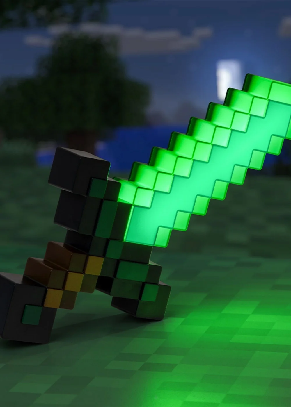 Microsoft Green Minecraft Diamond Sword Table Light - One Size Image 2