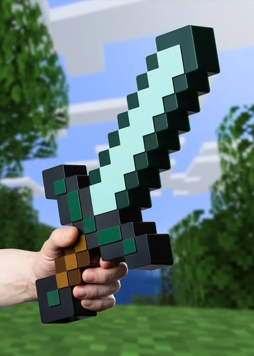 Microsoft Green Minecraft Diamond Sword Table Light - One Size Image 1