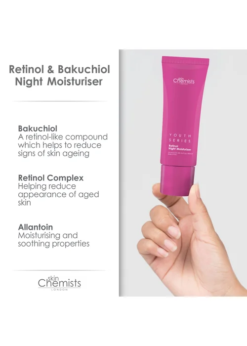 SkinChemists Retinol & Bakuchiol Night Moisturiser (50ml) - 50ml Image 5