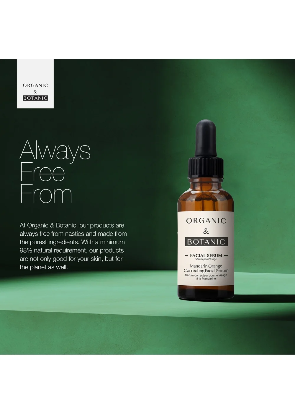 Organic & Botanic Mandarin Orange Correcting Facial Serum (30ml) - 30ml Image 3