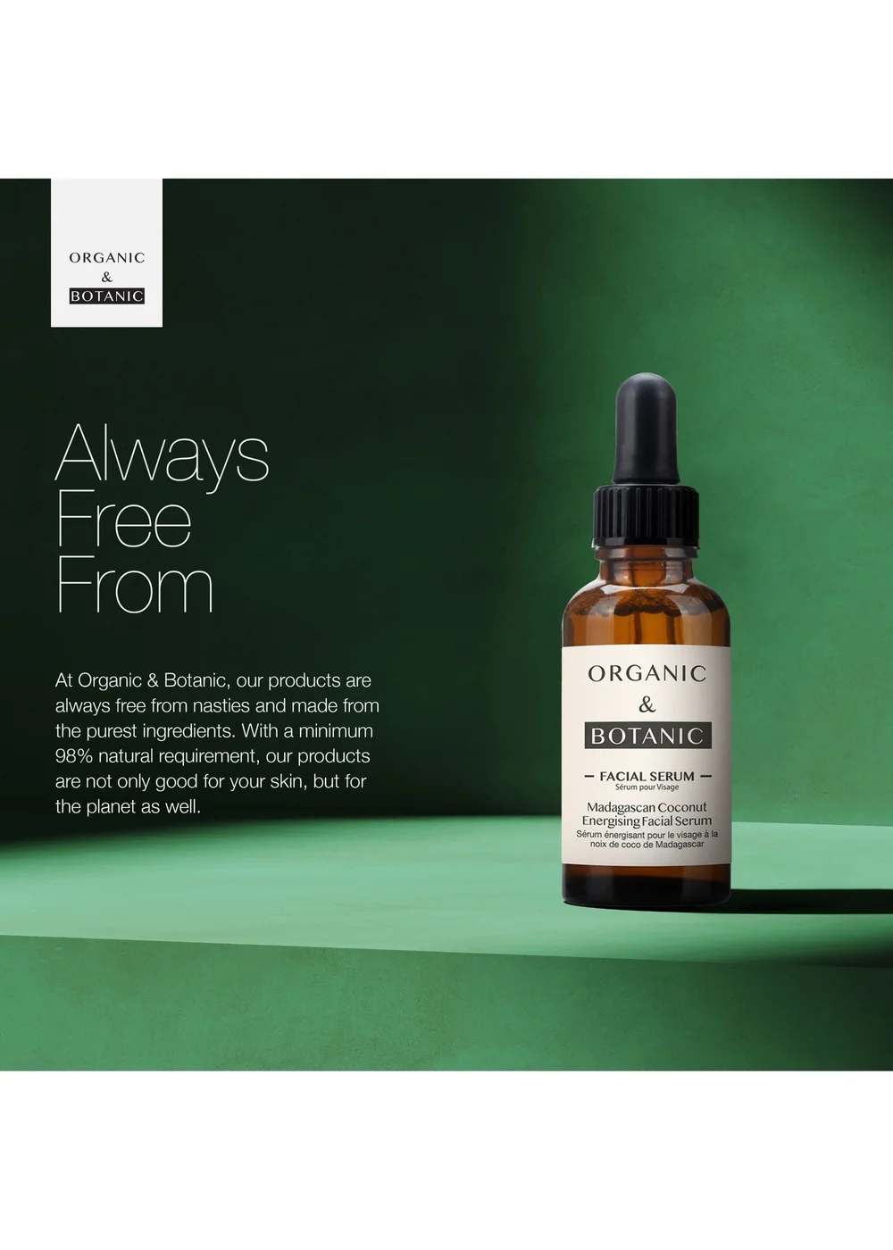 Organic & Botanic Madagascan Coconut Facial Serum (30ml) - 30ml Image 3