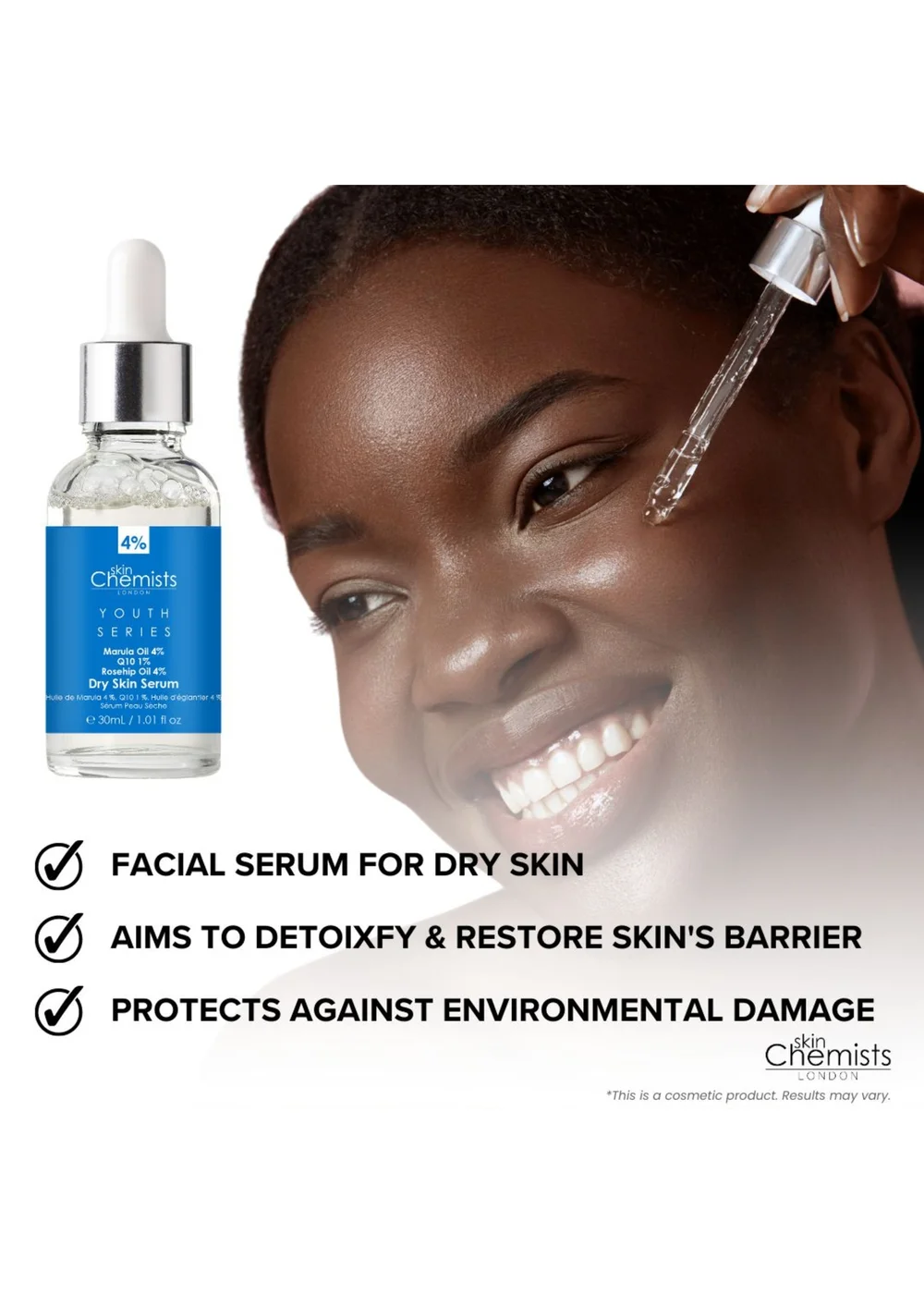 SkinChemists Dry Skin Serum Marulua Oil (30ml) - 30ml Image 4