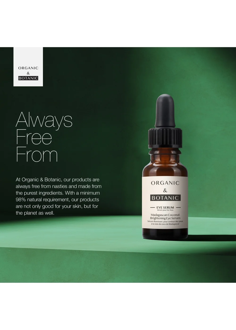 Organic & Botanic Madagascan Coconut Eye Serum (15ml) - 15ml Image 3