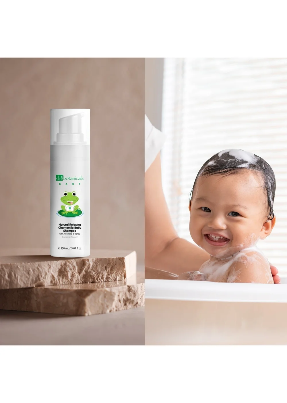 Dr Botanicals Natural Relaxing Chamomile Baby Shampoo (150ml) - 150ml Image 3