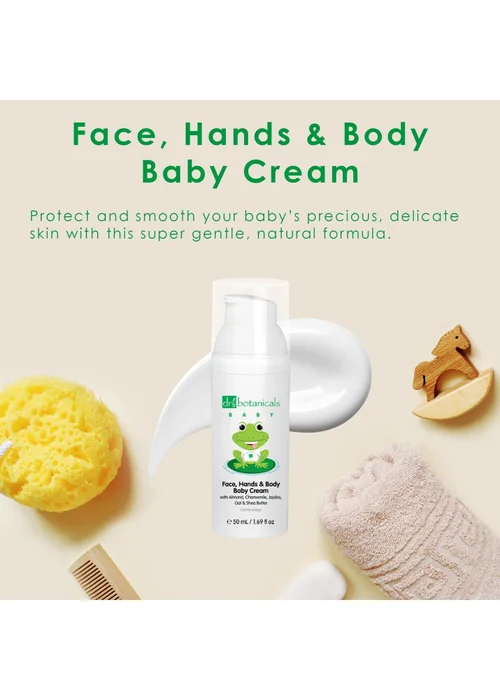 Dr Botanicals Baby Face, Hands & Body Baby Cream (50ml) - 50ml Image 2