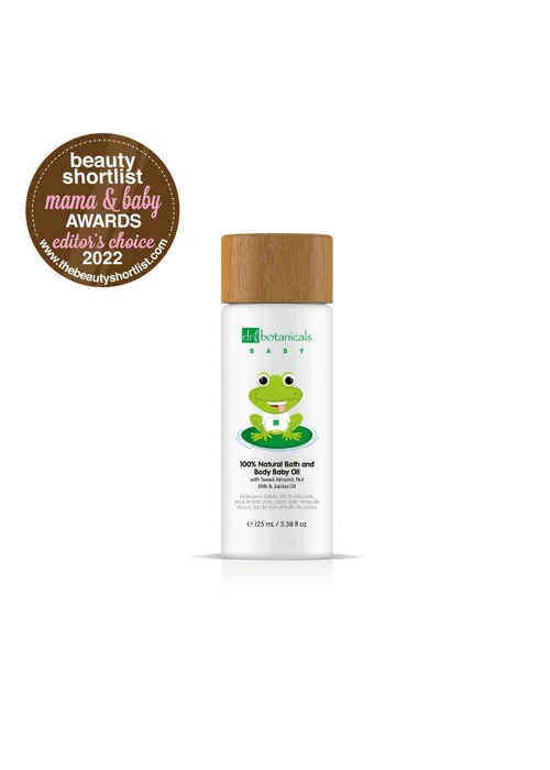 Dr Botanicals Baby Collection Shampoo & Bath Gel, Body Oil & Milk Kit - One Size Image 2