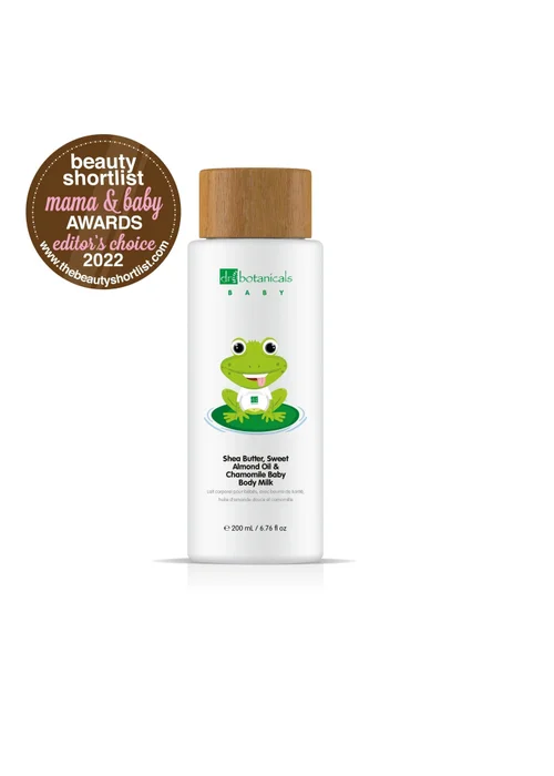 Dr Botanicals Baby Collection Shampoo & Bath Gel, Body Oil & Milk Kit - One Size Image 4