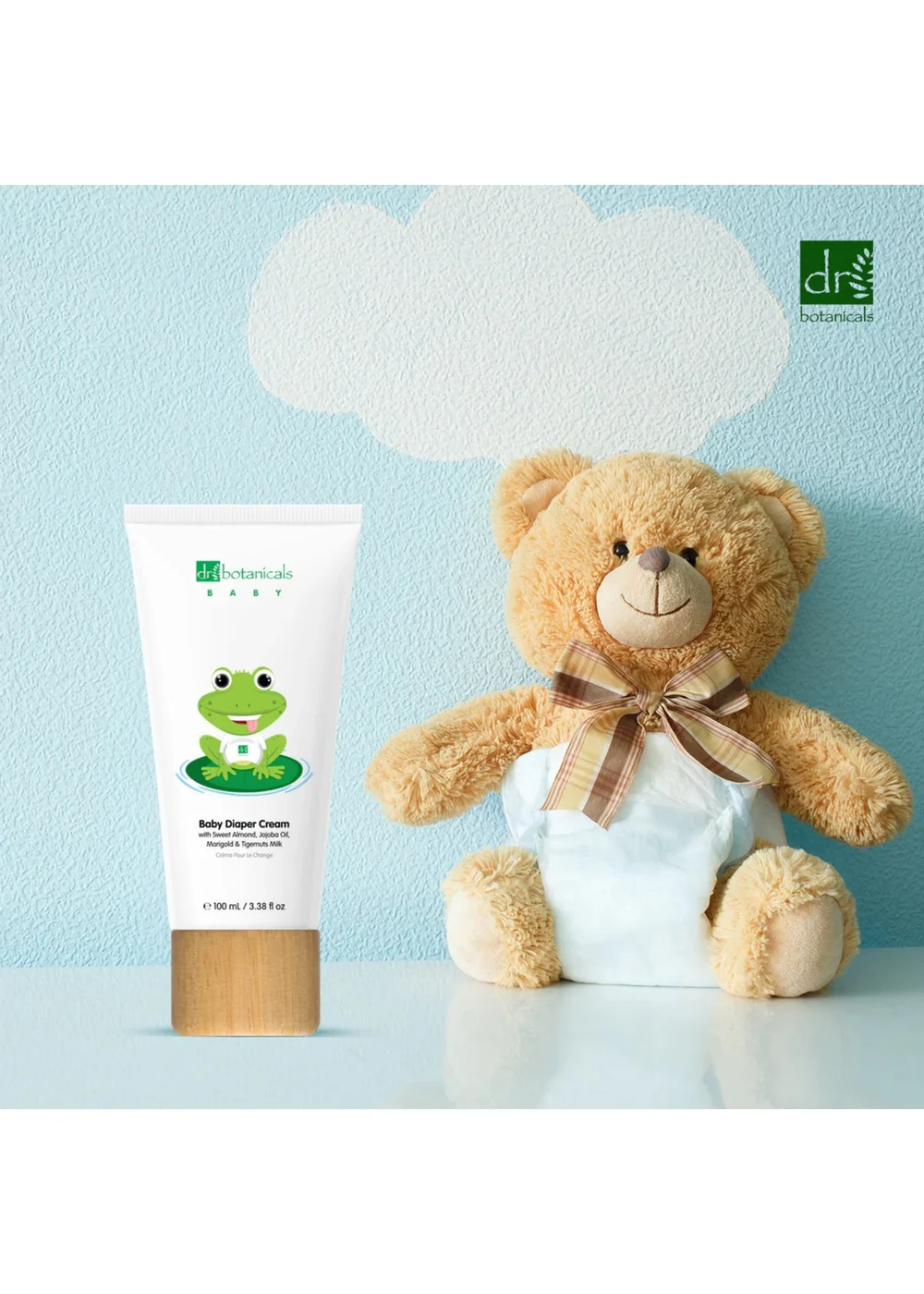 Dr Botanicals Baby Sweet Almond Oil Diaper Cream & Body Milk Kit - One Size Image 3