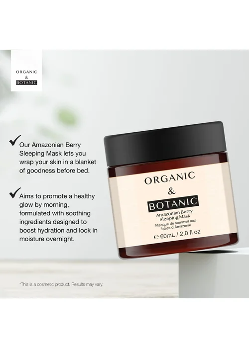 Organic & Botanic Amazonian Berry Sleeping Mask (60ml) - 60ml Image 4