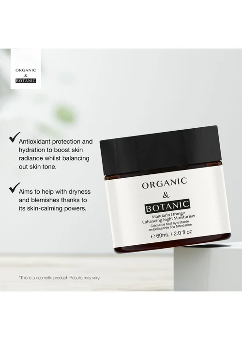 Organic & Botanic Mandarin Orange Night Moisturiser (60ml) - 60ml Image 3