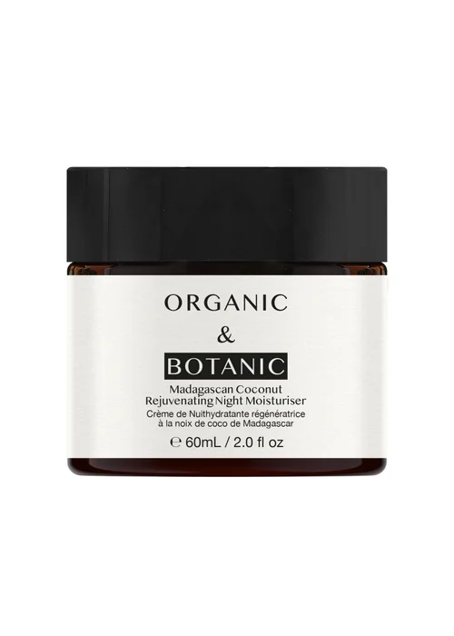 Organic & Botanic Madagascan Coconut Rejuvenating Night Moisturiser (60ml) - 60ml Image 1