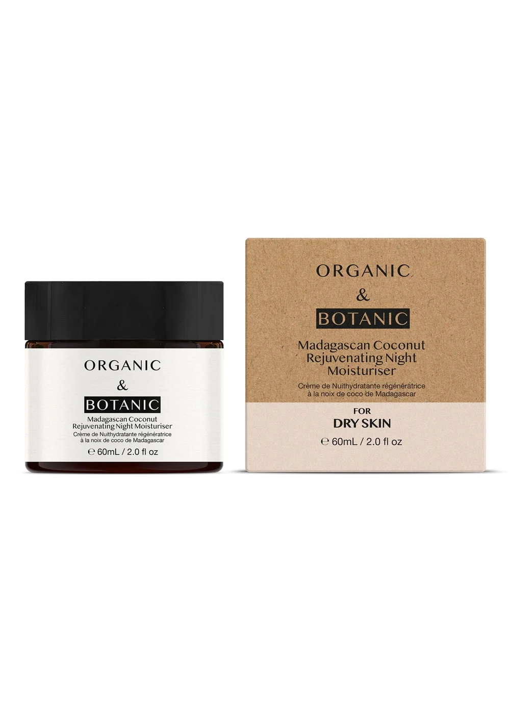 Organic & Botanic Madagascan Coconut Rejuvenating Night Moisturiser (60ml) - 60ml Image 2