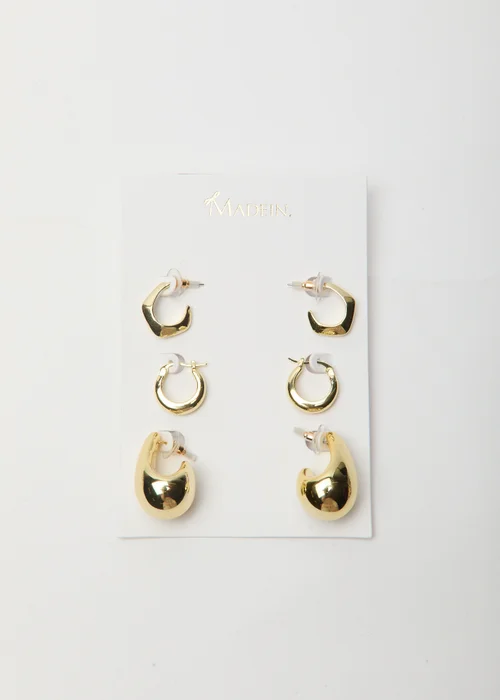 Madein Gold Earring Set - One Size Image 2