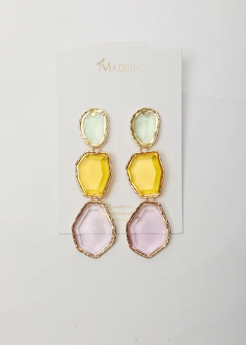 Madein Embellished Earrings - One Size Image 2