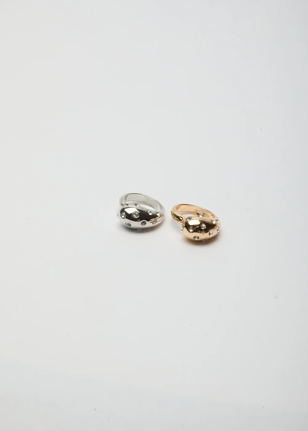 Madein Embellished Ring Set - One Size Image 2