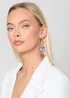 Madein Embellished Drop Down Earrings - One Size Image 3