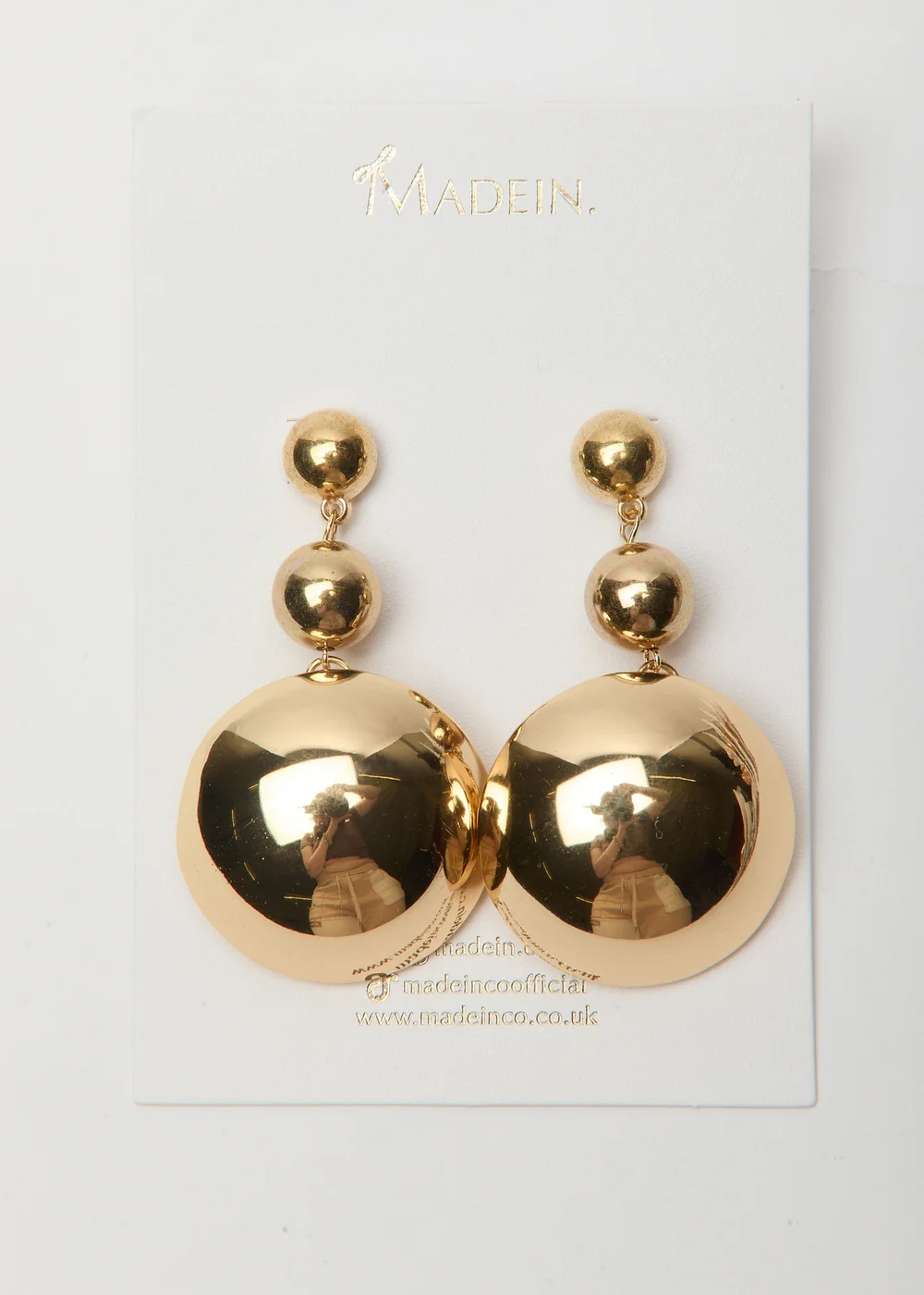 Madein Layered Ball Earrings - One Size Image 2