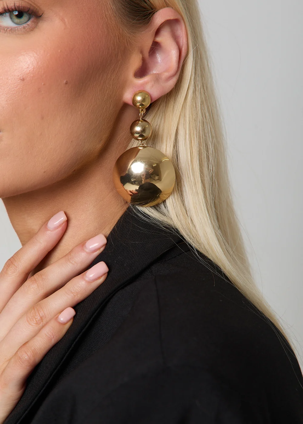 Madein Layered Ball Earrings - One Size Image 3
