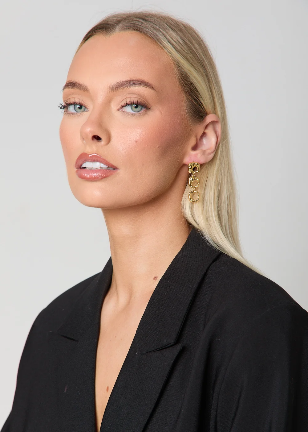 Madein Gold Hoop Dangle Earrings - One Size Image 1