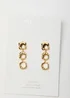 Madein Gold Hoop Dangle Earrings - One Size Image 2