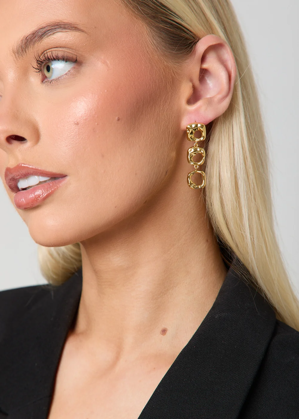 Madein Gold Hoop Dangle Earrings - One Size Image 3