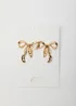 Madein Crinkle Bow Earrings - One Size Image 2