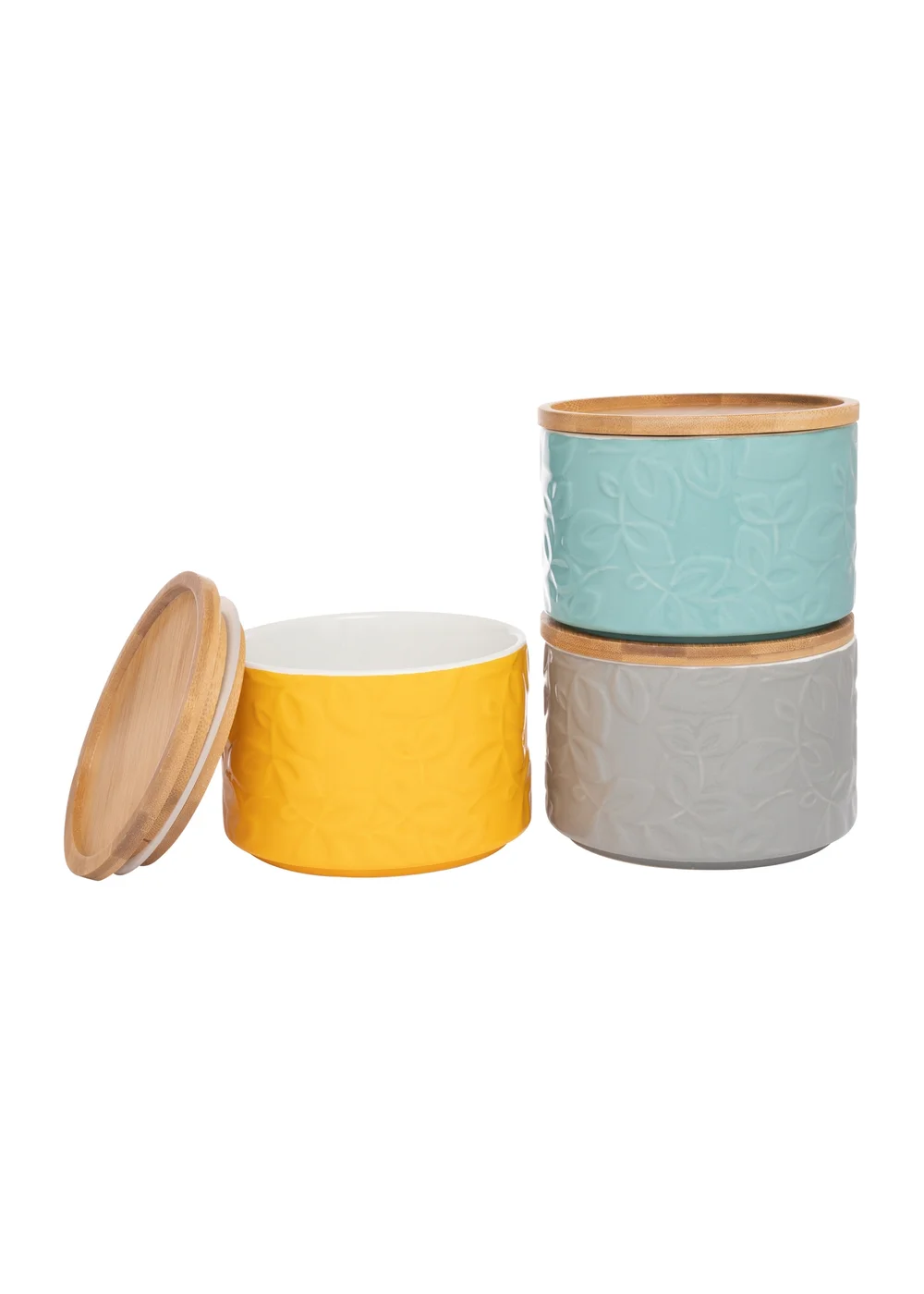 Catherine Lansfield Inga 3Pc Stacking Storage Jar - One Size Image 2