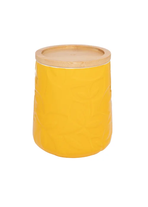 Catherine Lansfield Yellow Inga Storage Jar - One Size Image 2