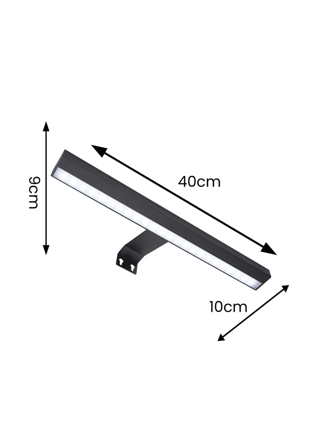 ValueLights Ryle Black Rechargeable Wall Light Integrated LED - One Size Image 5