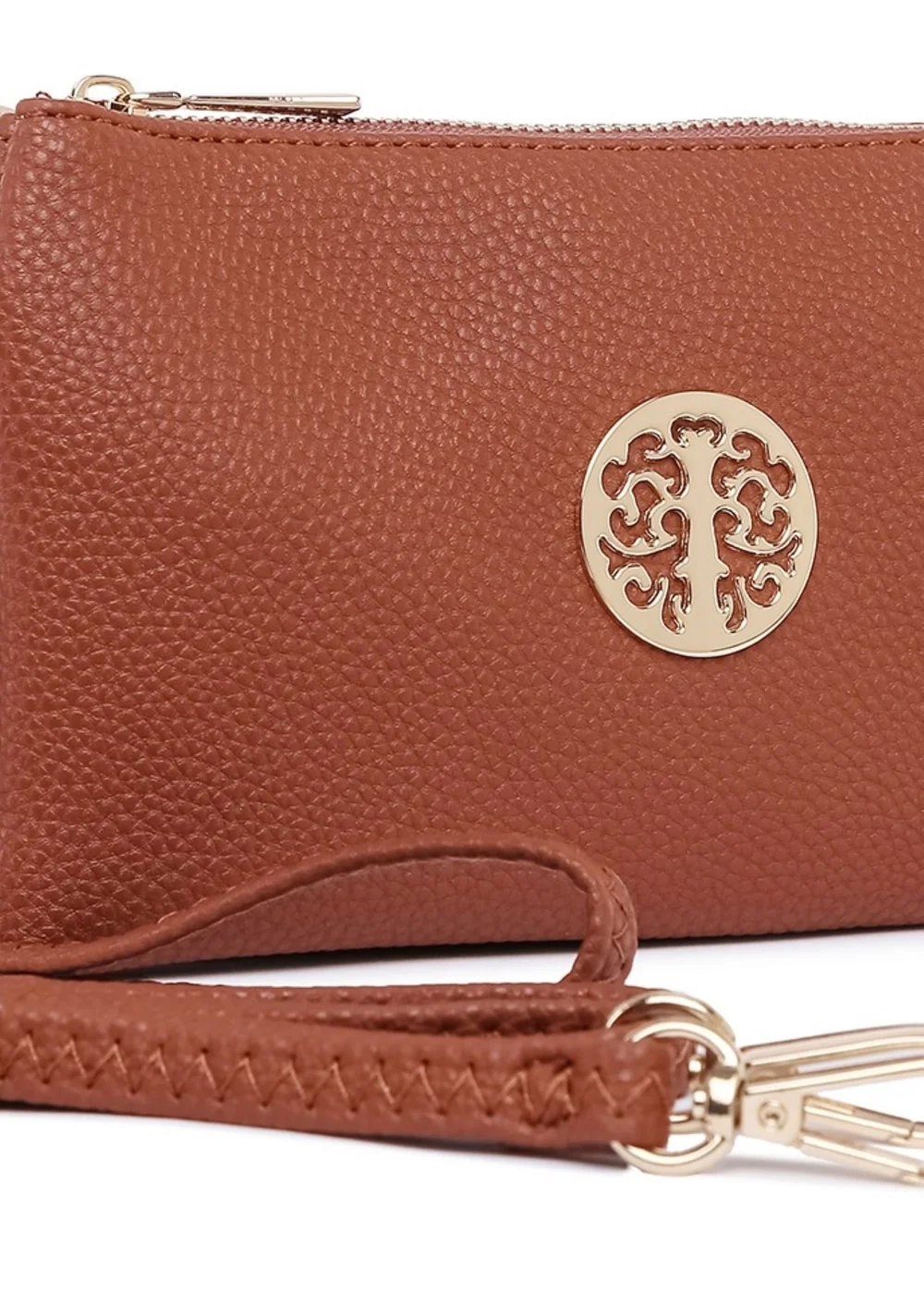 Raffaella Brown Clutch Purse - One Size Image 2