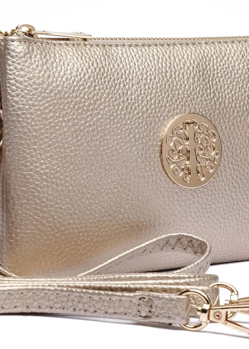 Raffaella Gold Clutch Purse - One Size Image 2