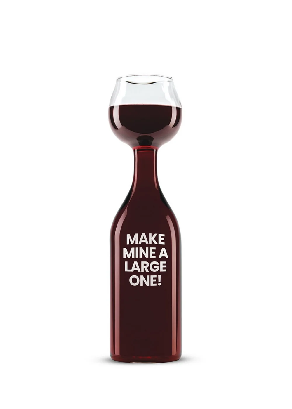 Connoisseur Creations Clear Wine Bottle Glass - One Size Image 1