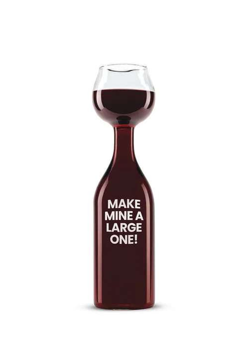 Connoisseur Creations Clear Wine Bottle Glass - One Size Image 1