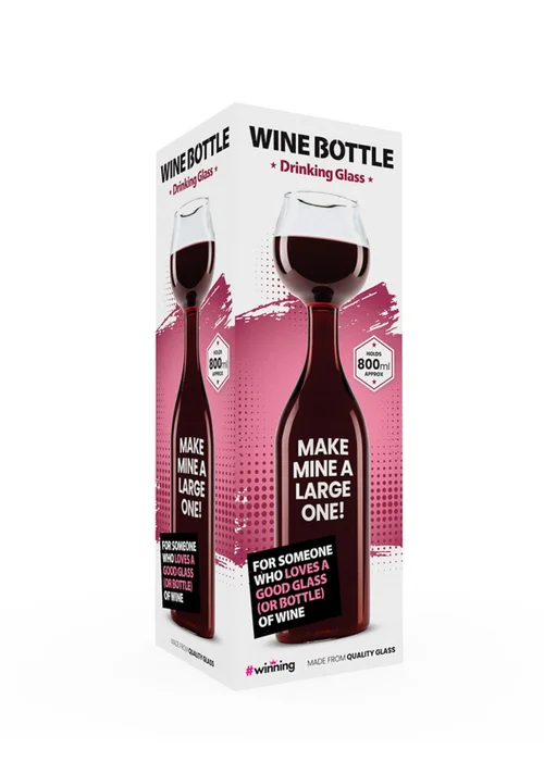 Connoisseur Creations Clear Wine Bottle Glass - One Size Image 3