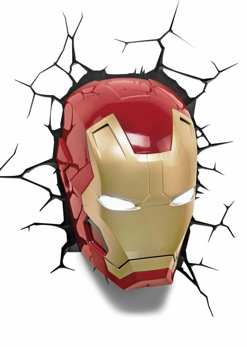 3D Light FX Red Marvel Avengers Iron Man 3 Face 3D Deco Light - One Size Image 1