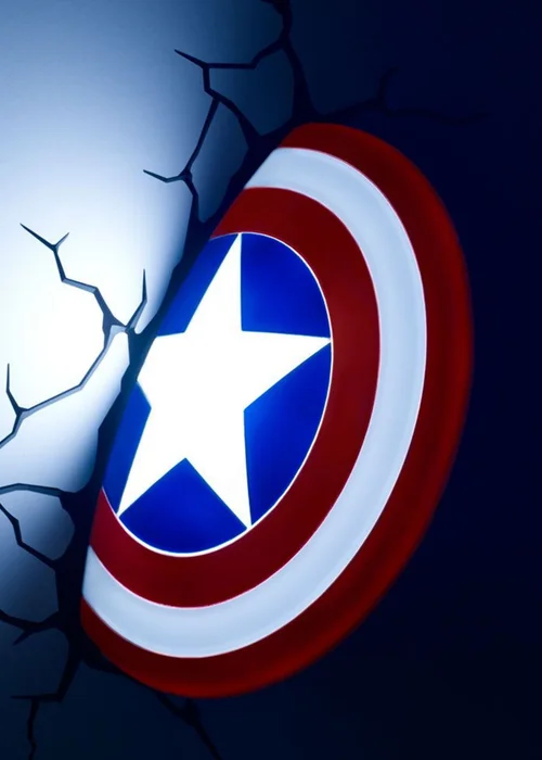 3D Light FX Multi Marvel Avengers Captain America Shield Light - One Size Image 1