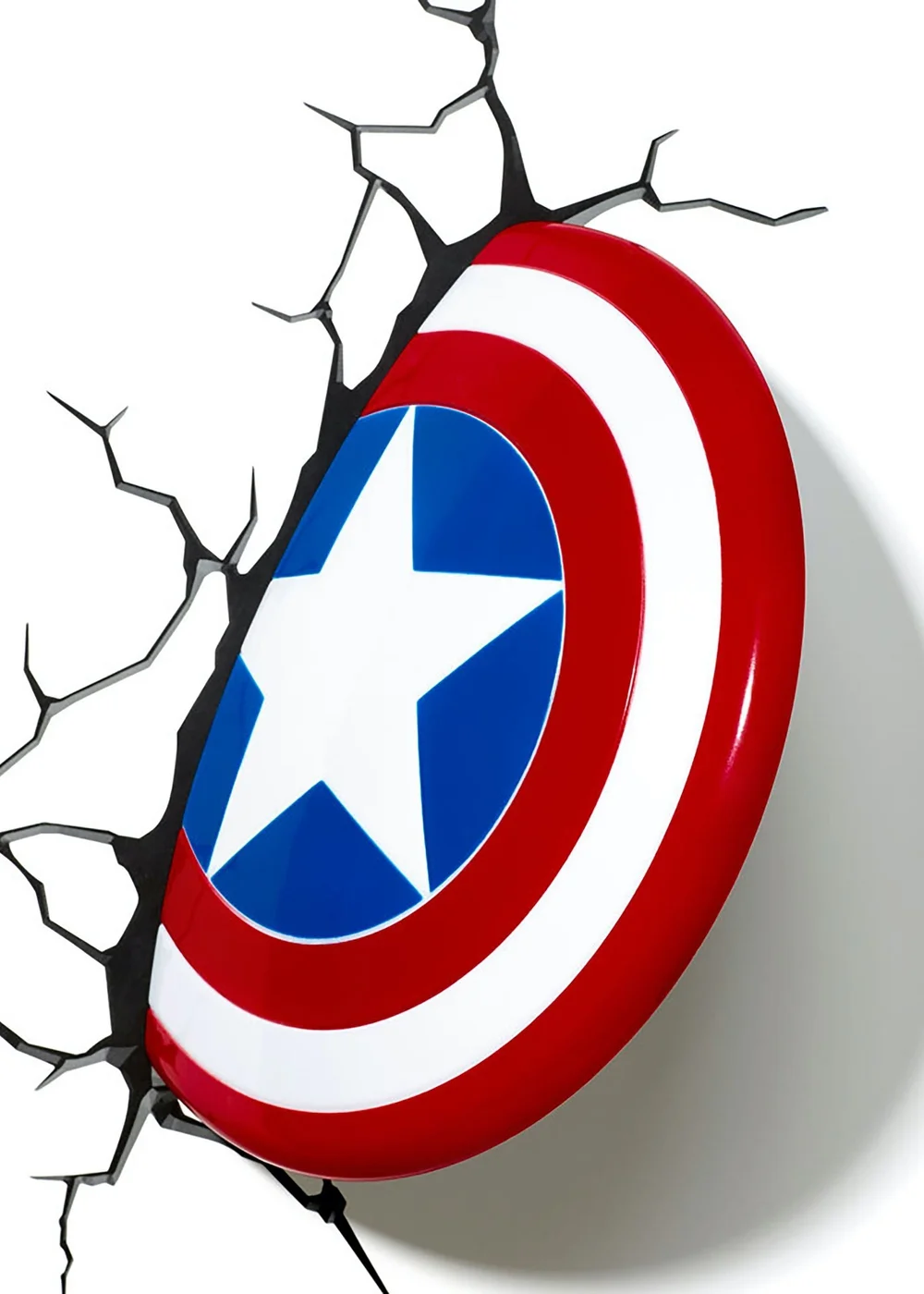 3D Light FX Multi Marvel Avengers Captain America Shield Light - One Size Image 3
