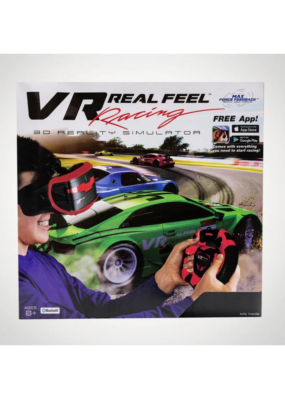 VR Real Feel Red Racing 3D Reality Simulator - One Size Image 6