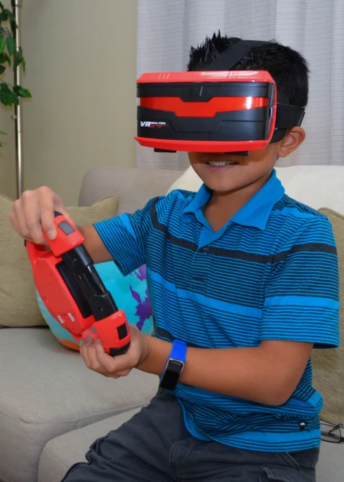 VR Real Feel Red Racing 3D Reality Simulator - One Size Image 1