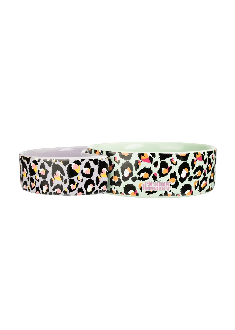 Eleanor Bowmer Pet Bowl Set Leopard - One Size Image 2