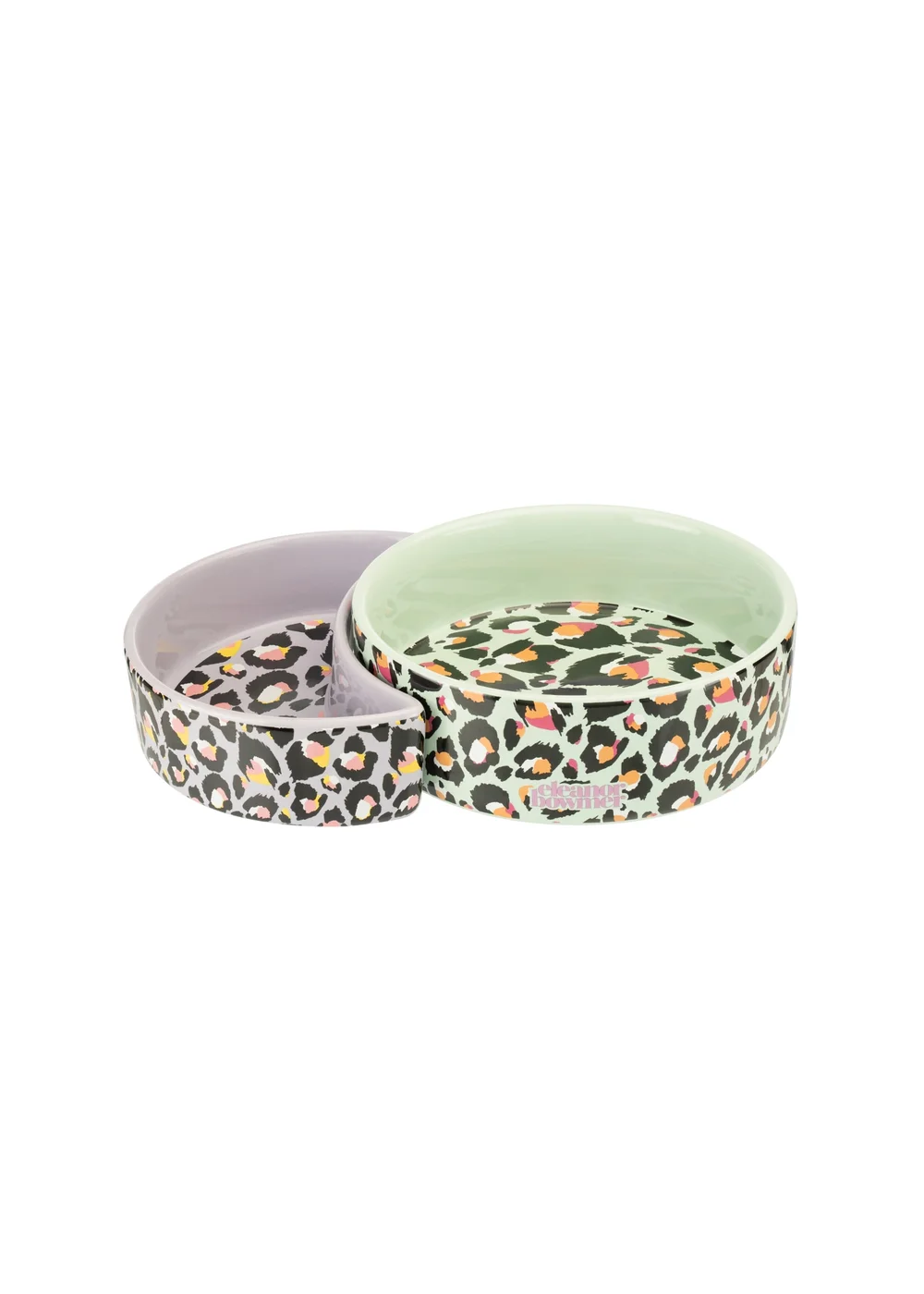 Eleanor Bowmer Pet Bowl Set Leopard - One Size Image 1