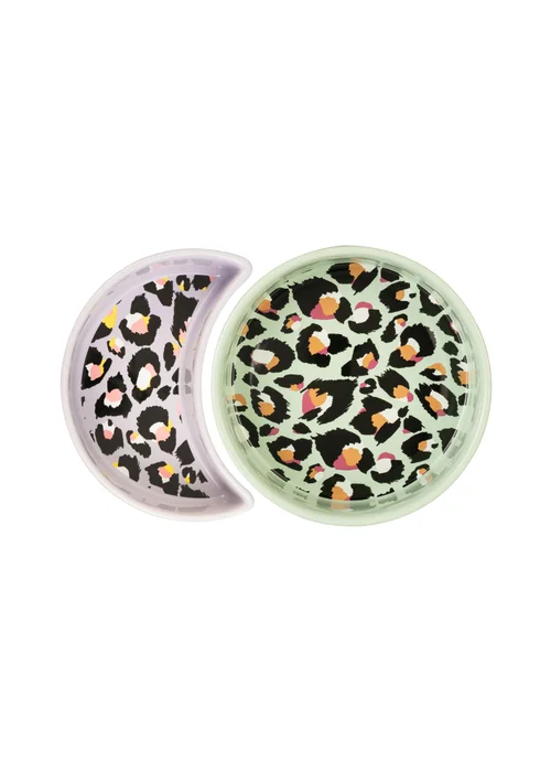 Eleanor Bowmer Pet Bowl Set Leopard - One Size Image 3