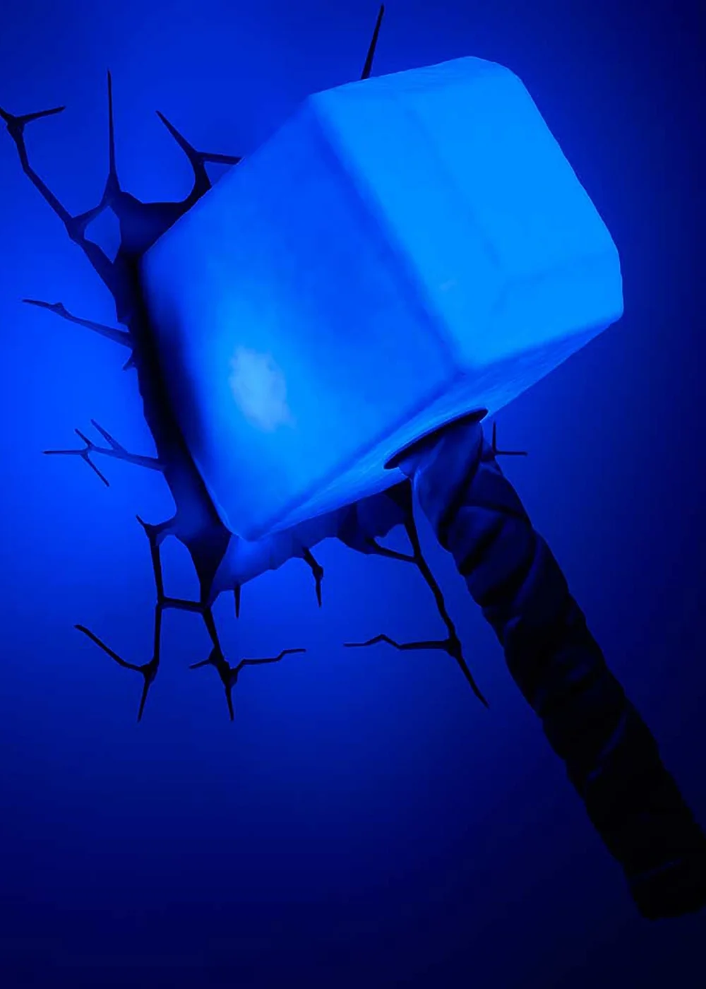 3D Light FX White Marvel Avengers Thor Hammer 3D Deco Light - One Size Image 2