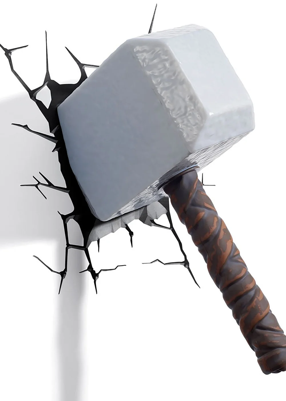 3D Light FX White Marvel Avengers Thor Hammer 3D Deco Light - One Size Image 1