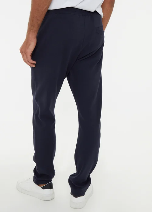 Threadbare Navy Open Hem Pique Joggers - S Image 2