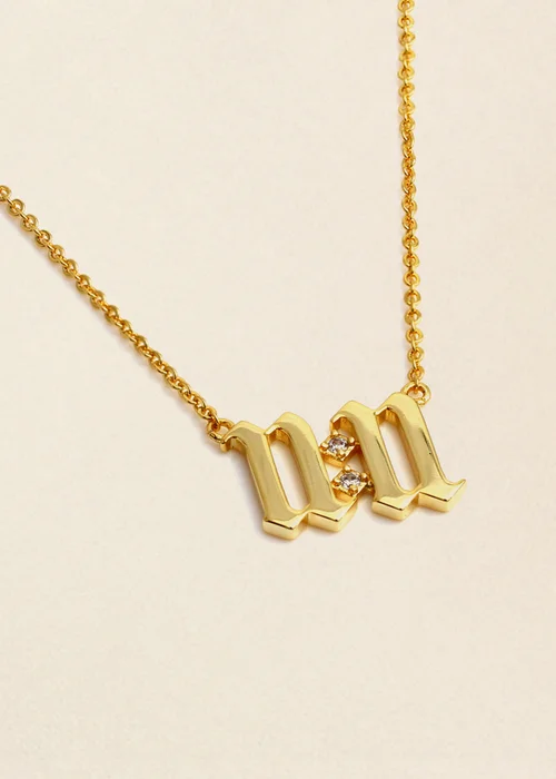 Say It With Yellow Gold 11:11 Necklace - IN7 Image 3