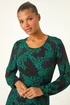 Roman Green Ditsy Floral Gathered Stretch Dress - 22 Image 4